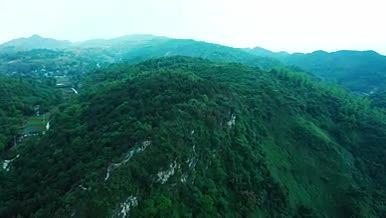 4k航拍高山绿林自然风景视频的预览图